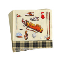 Serviette en papier classic golf