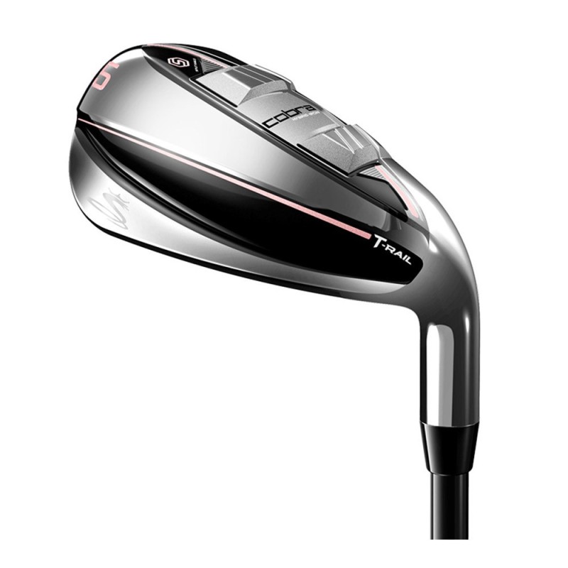 Série de fers Cobra T-Rail Hybrid Combo Lady Silver Pink H5, 6-SW