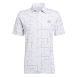 Polo Adidas jacquard blanc