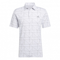 Polo Adidas jacquard blanc