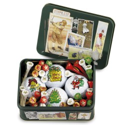 Boîte à collectionner avec balles de golf et tees - routedugolf.com