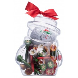 Boite bonhomme de neige balles+tees