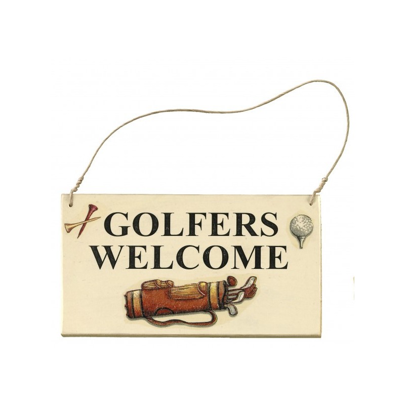Pancarte golf porte