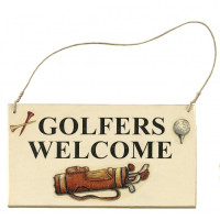 Pancarte golf porte