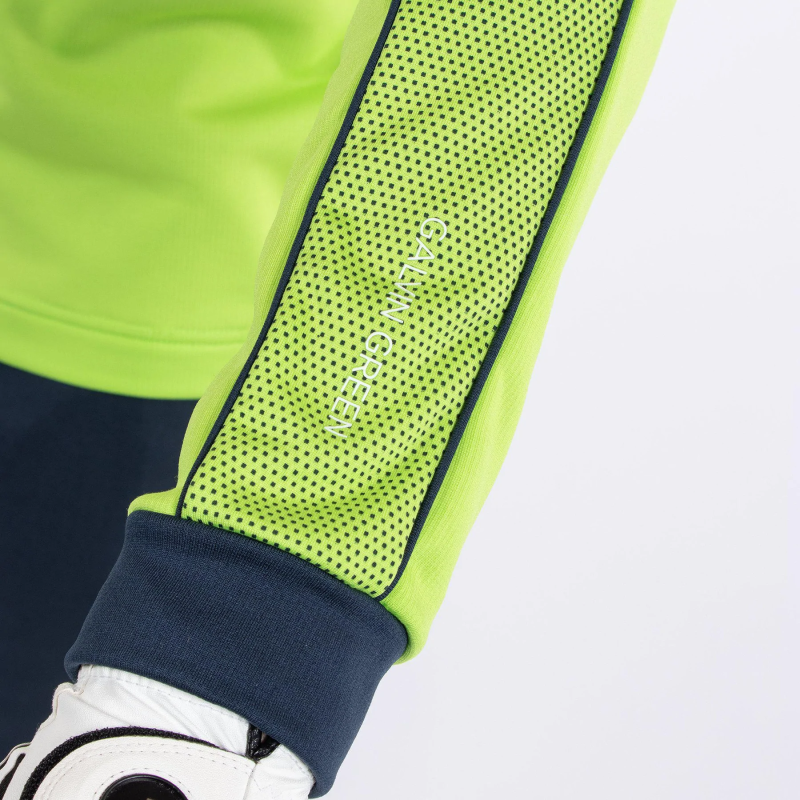 Pull Galvin Green demi-zip Daxton vert