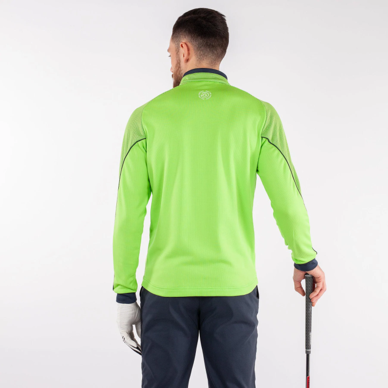 Pull Galvin Green demi-zip Daxton vert