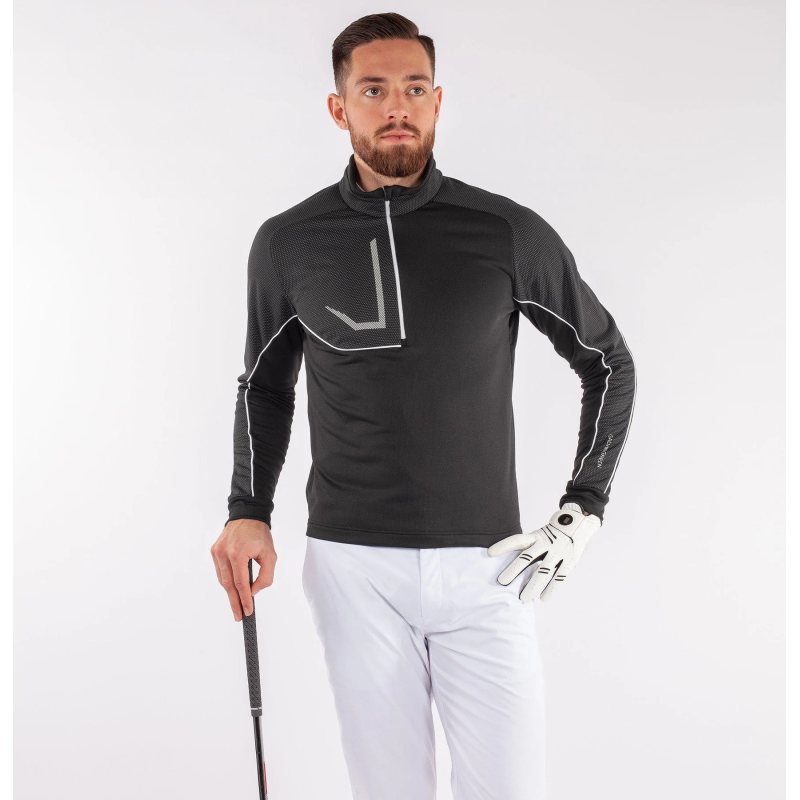 Pull Galvin Green demi-zip Daxton noir