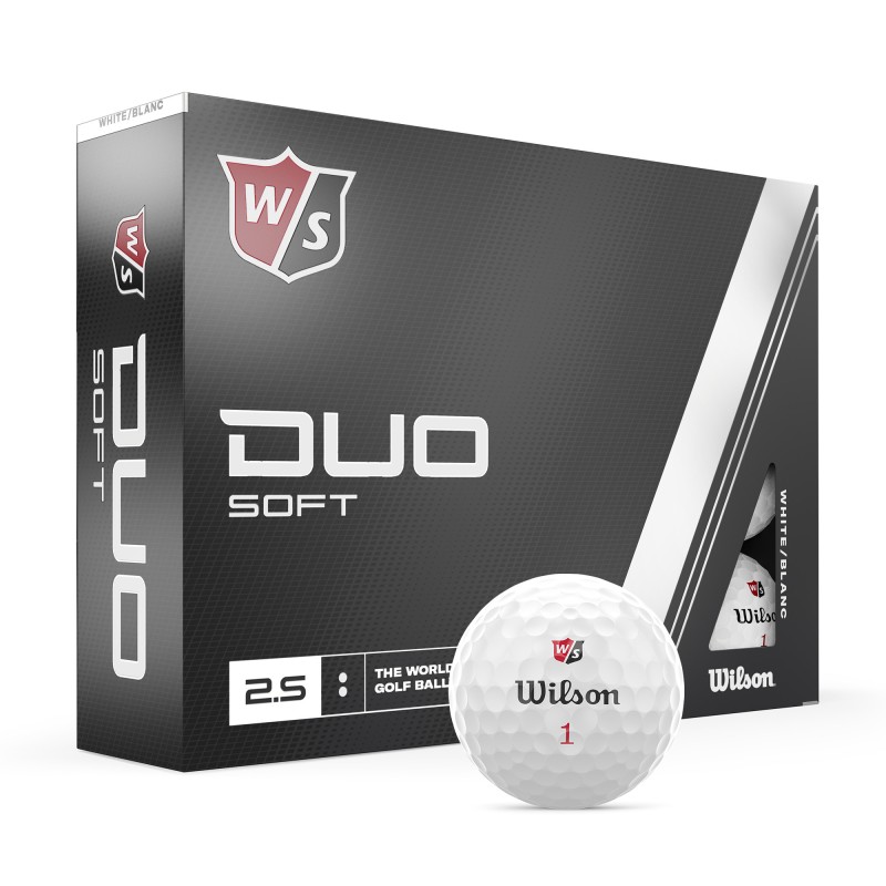 Balles de golf Wilson Duo Soft blanc