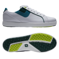 Chaussures Footjoy Links - Blanc/Vert/Bleu