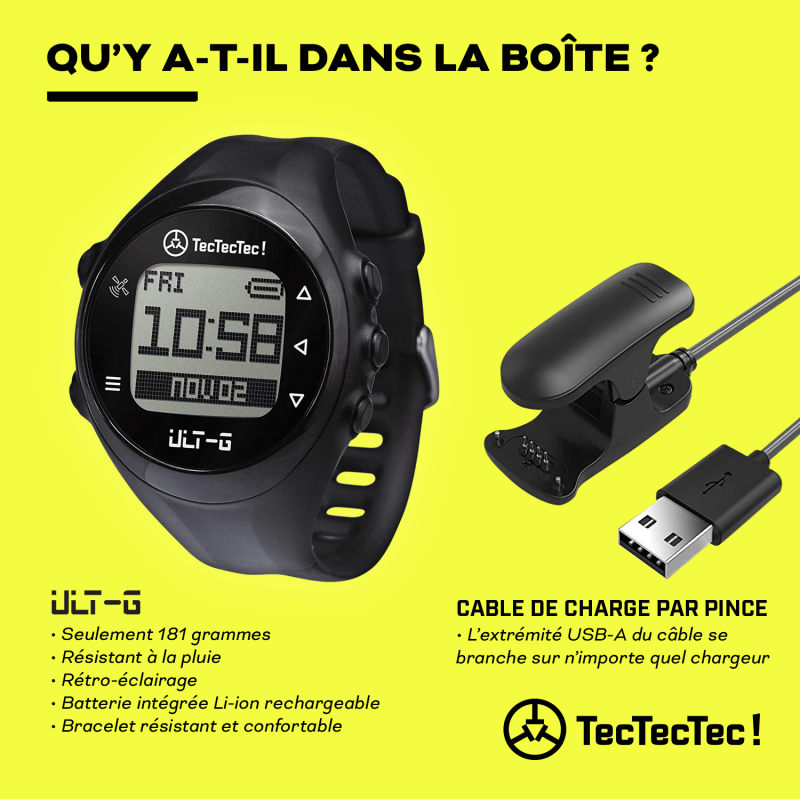 Montre GPS TecTecTec ULT-G : La Montre de Golf Essentielle pour Golfeurs