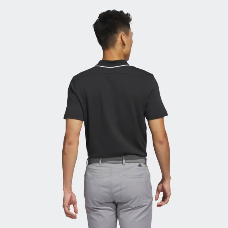 Polo Adidas Go-To Pique Polo Noir/Blanc