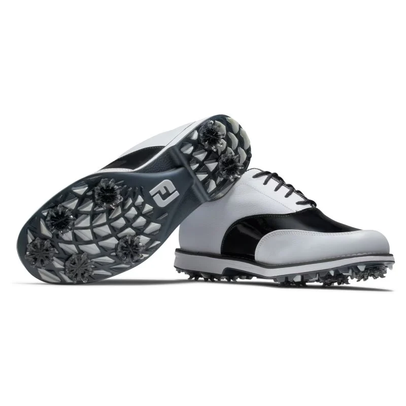Chaussures Golf FootJoy Premiere Series Blanc/Noir | Élégance & Performance