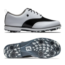 Chaussures Golf FootJoy Premiere Series Blanc/Noir | Élégance & Performance