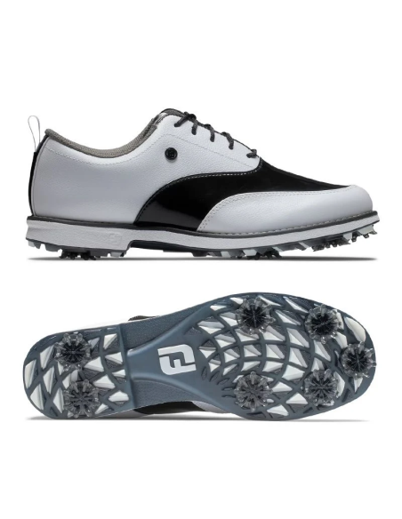 Chaussures Golf FootJoy Premiere Series Blanc/Noir | Élégance & Performance
