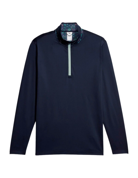 Coupe-vent Puma Liberty 1/4 zip Navy/Green