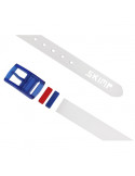 Ceinture SKIMP La Frenchie Blanc – Unisexe, Végan, Ajustable et Waterproof