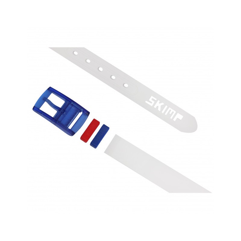 Ceinture SKIMP La Frenchie Blanc – Unisexe, Végan, Ajustable et Waterproof