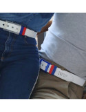 Ceinture SKIMP La Frenchie Blanc – Unisexe, Végan, Ajustable et Waterproof