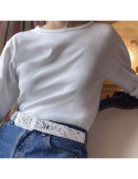 Ceinture SKIMP White Kiss – Unisexe, Végan, Ajustable et Waterproof