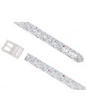 Ceinture SKIMP White Kiss – Unisexe, Végan, Ajustable et Waterproof