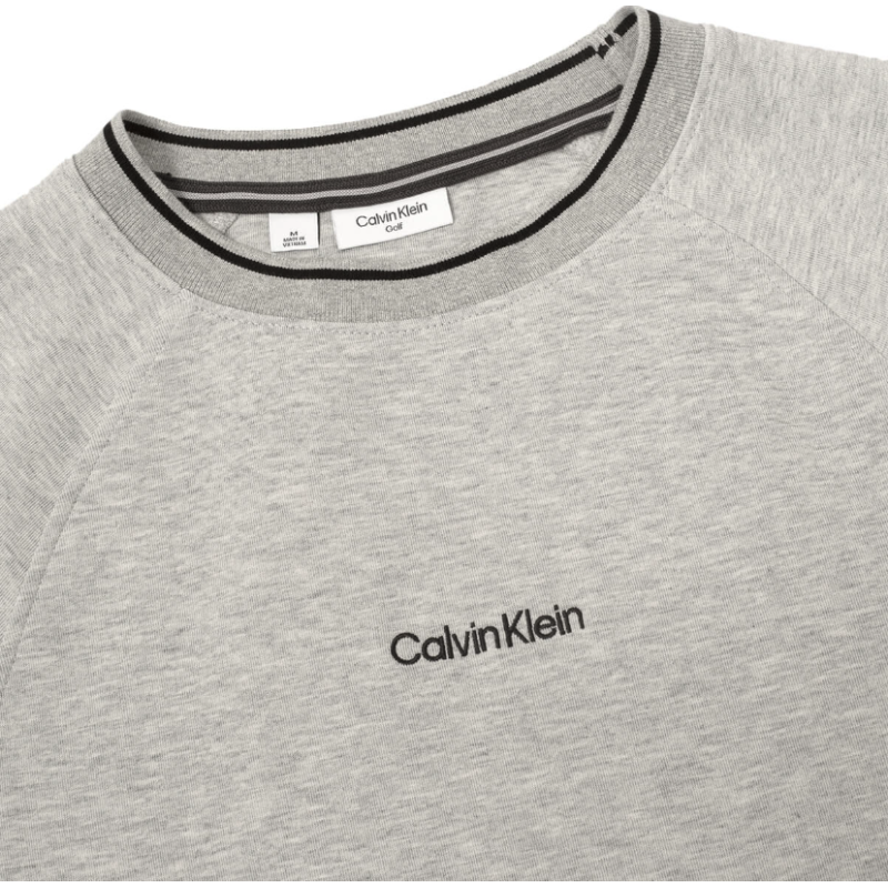 PULL CALVIN KLEIN A COL ROND GRIS