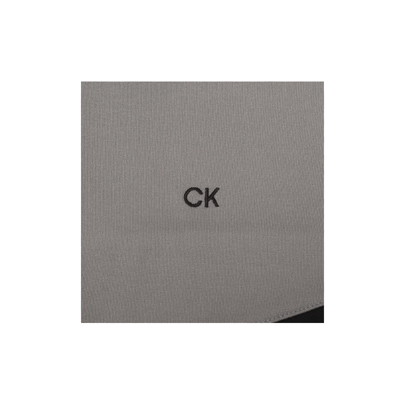 PULL CALVIN KLEIN DEMI-ZIP NOIR ET GRIS