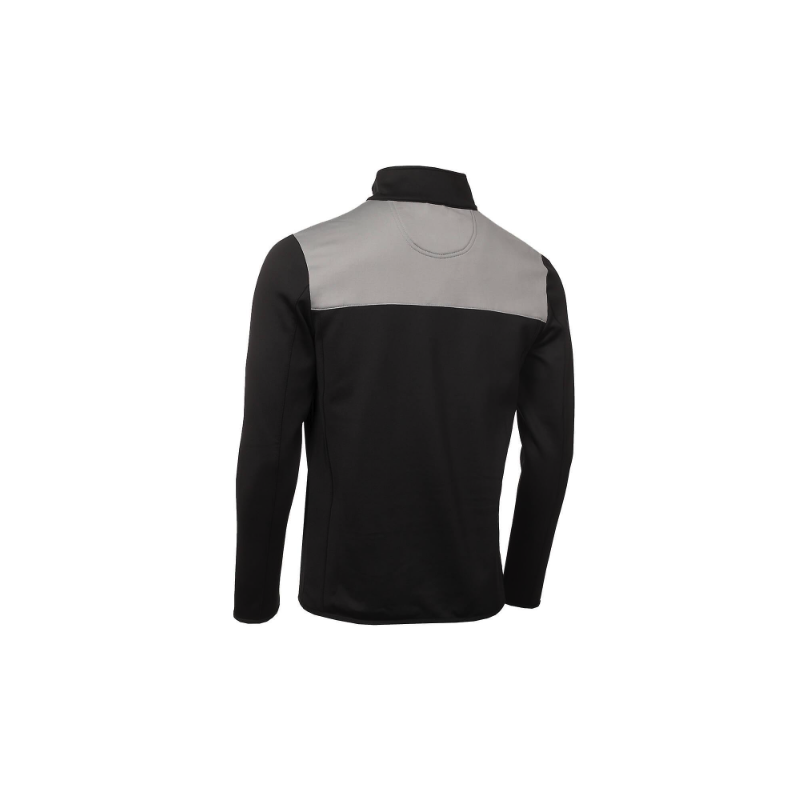 PULL CALVIN KLEIN DEMI-ZIP NOIR ET GRIS