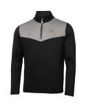 PULL CALVIN KLEIN DEMI-ZIP NOIR ET GRIS