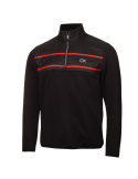 Pullover Calvin Klein Harrow Hybrid demi-zip Noir