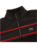 Pullover Calvin Klein Harrow Hybrid demi-zip Noir