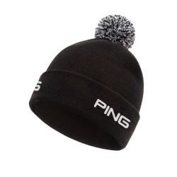 Bonnet PING Cresting Knit Noir Homme | Route du Golf