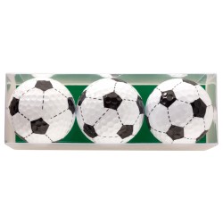 Lot de 3 balles de golf ballon de foot