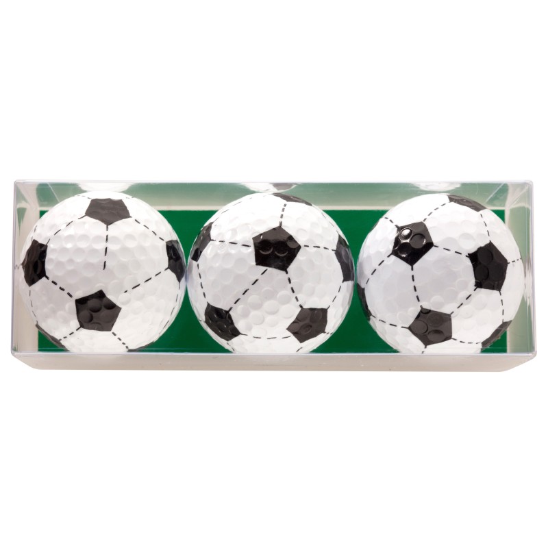 Lot de 3 balles de golf ballon de foot