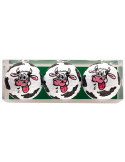 Lot de 3 Balles de Golf Sportiques Vache – Balles Fantaisie & Cadeau Fun | Route du Golf
