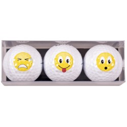 Lot de 3 balles Sportiques smiley