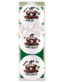 Lot de 3 balles de golf Sportiques Café