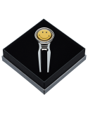 Relève-Pitch Sportiques Métal Smiley Jaune – Accessoire Fun & Premium | Route du Golf
