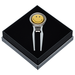 Relève-Pitch Sportiques Métal Smiley Jaune – Accessoire Fun & Premium | Route du Golf