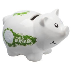 Tirelire en porcelaine cochon Sportiques