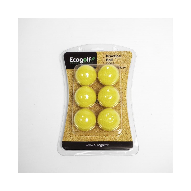 Balles d'entrainement jaune 30% distance