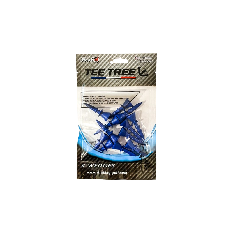 Tees Strokin Tee Tree 40mm bleu