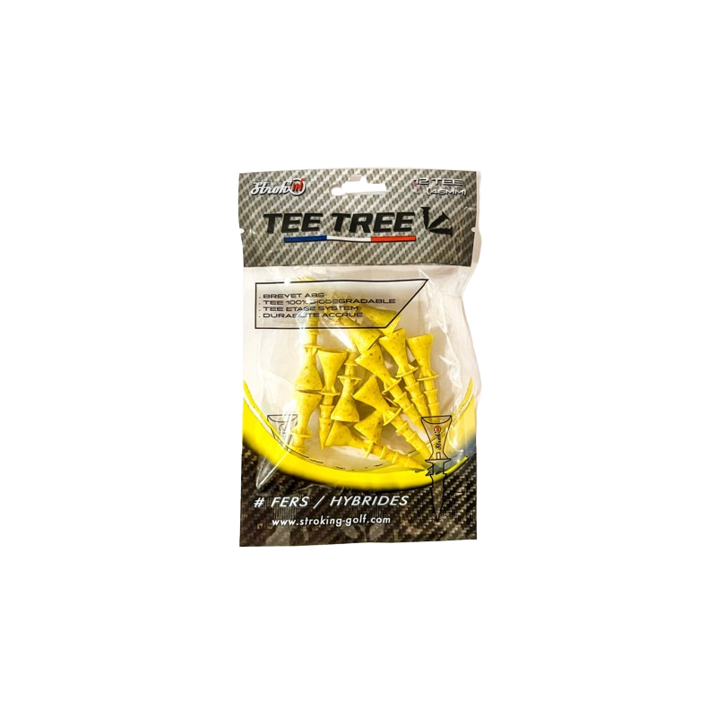 Tees Strokin Tee Tree 45mm Jaune