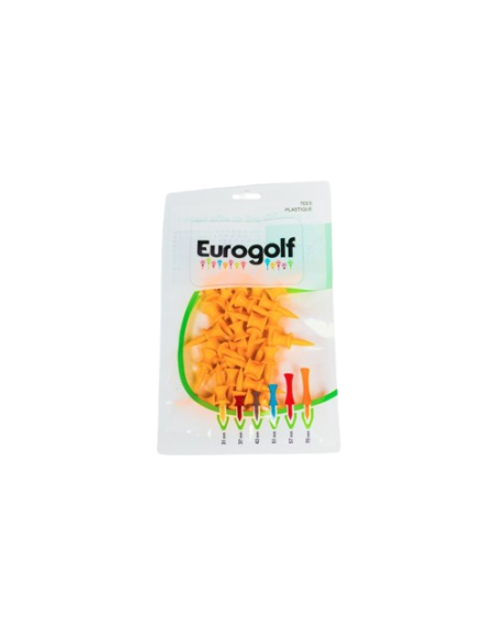 Tees Eurogolf Plastique 31mm - Performance et Durabilité pour Golfeurs