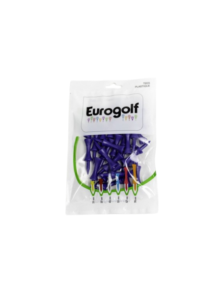 Tees Plastiques Eurogolf 51mm - Durabilité et Précision pour Vos Départs
