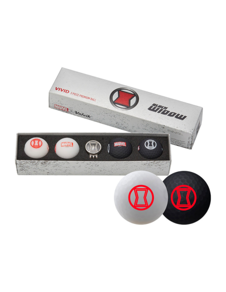 Balles de Golf Volvik Marvel Black Widow - Performance et Style Éblouissant