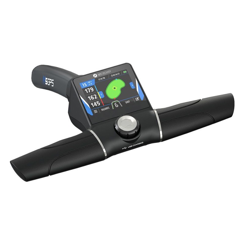 Chariot de golf électrique Motocaddy M5 GPS 2024 pliable et connecté | RouteDuGolf