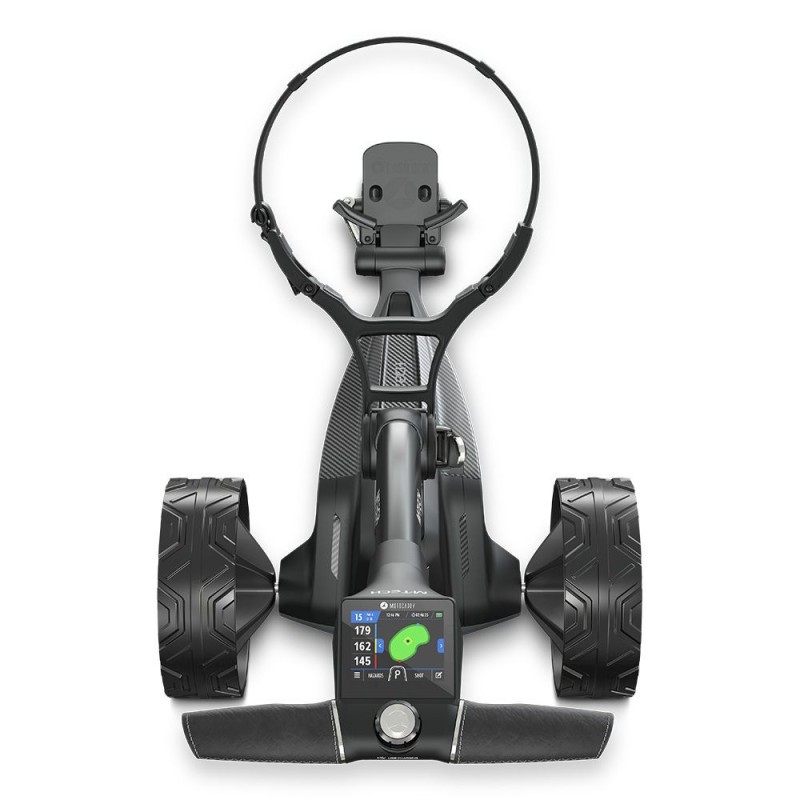 Chariot de golf électrique Motocaddy M-Tech GPS DHC 2024 haut de gamme | RouteDuGolf