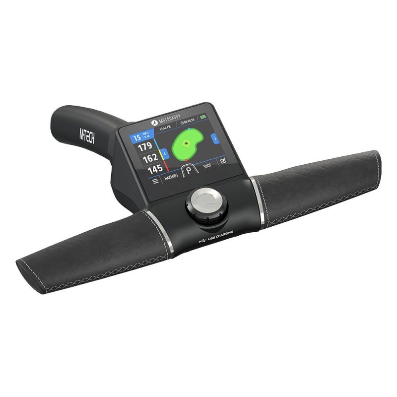 Chariot de golf électrique Motocaddy M-Tech GPS DHC 2024 haut de gamme | RouteDuGolf