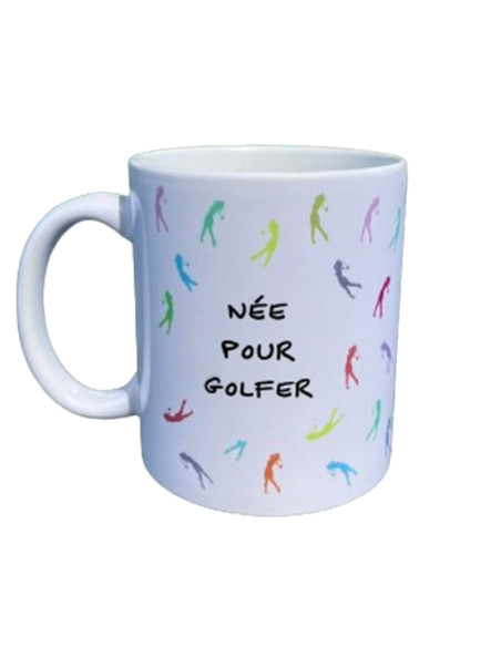 Idée Cadeau Golf - Mug Née pour golfer