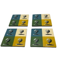 Idée Cadeau Golf - Sous verre PopArt